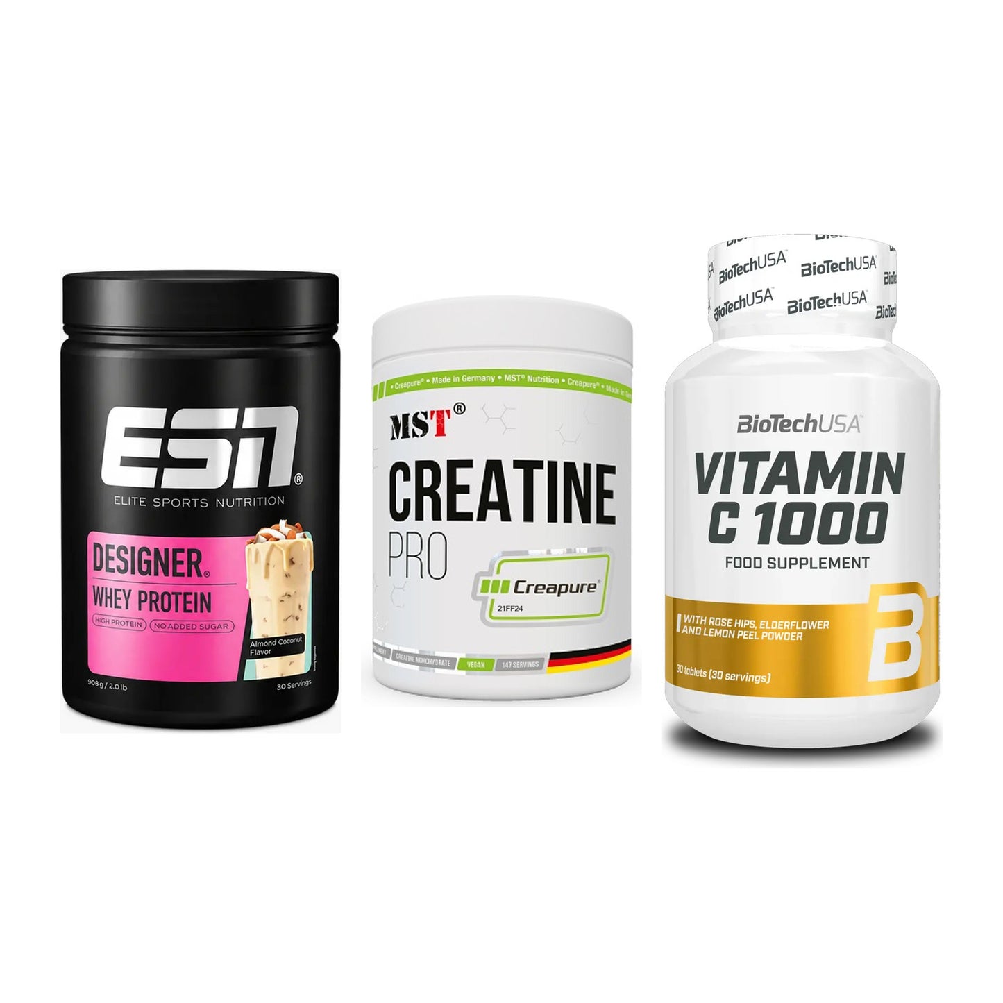 Einsteiger-Set: ESN Designer + MST Creatin Pro + BioTech Vitamin – alle enthaltenen Artikel