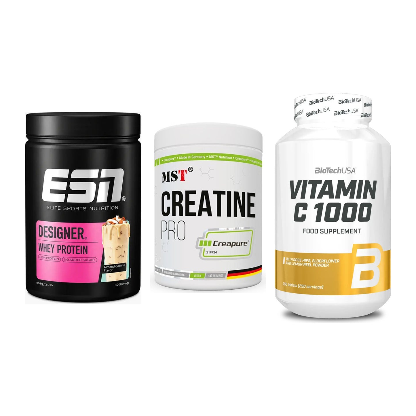Einsteiger-Set: ESN Designer + MST Creatin Pro + BioTech Vitamin – alle enthaltenen Artikel