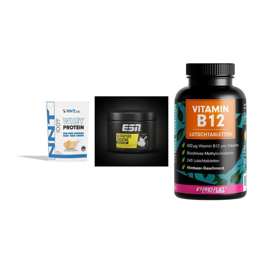 Einsteiger-Set: NNT Whey + ESN Ultrapure + ProFuel Vitamin – alle enthaltenen Artikel