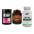 Einsteiger-Set: ESN Designer Whey + Scitec Crea-Bomb + MST Tripple Mag – alle enthaltenen Artikel