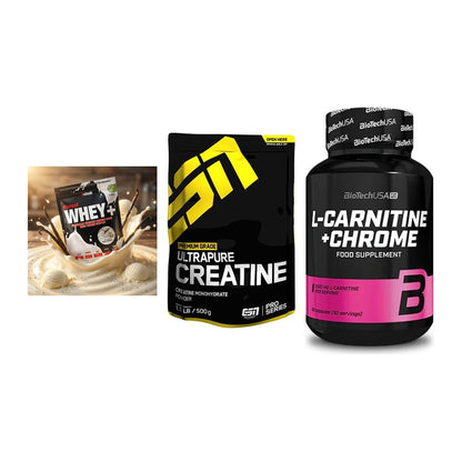 Einsteiger-Set: Sinob Honest + ESN Ultrapure + BioTech L-Carnit – alle enthaltenen Artikel
