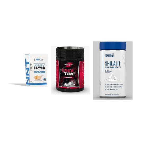 Einsteiger-Set: NNT Whey + CREASWISS + Applied Nutritio – alle enthaltenen Artikel