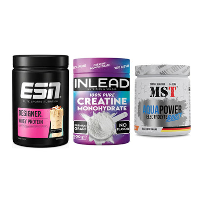 Einsteiger-Set: ESN Designer + INLEAD Creatine + MST Aqua Power – alle enthaltenen Artikel