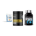 Einsteiger-Set: NNT Whey + Dedicated Creatine + Scitec Iron Pro – alle enthaltenen Artikel
