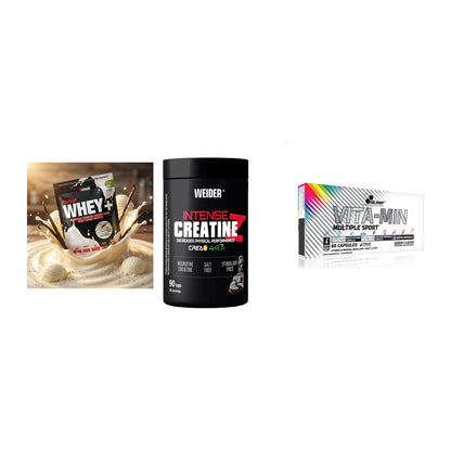 Einsteiger-Set: Sinob Honest + Weider Intense + Olimp Vita-Min – alle enthaltenen Artikel