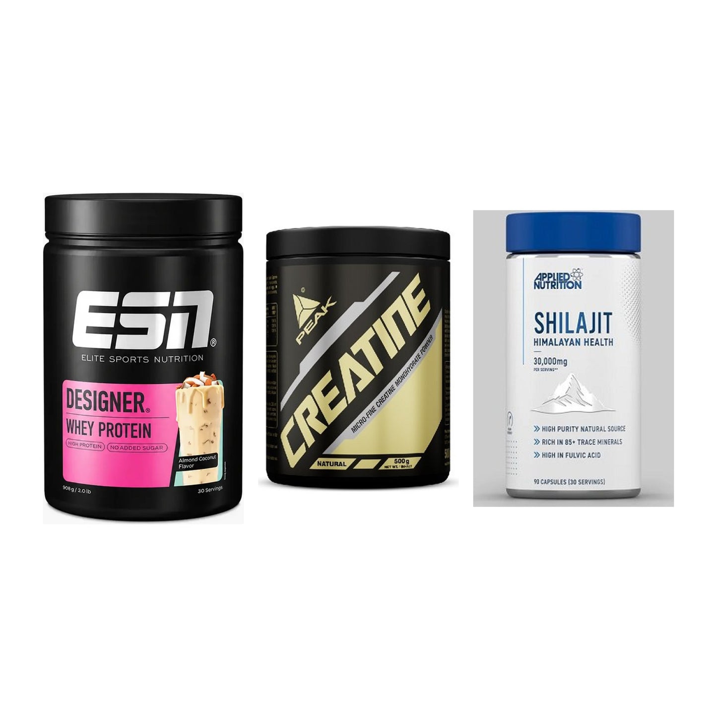 Einsteiger-Set: ESN Designer + Peak Creatin + Applied Nutritio – alle enthaltenen Artikel