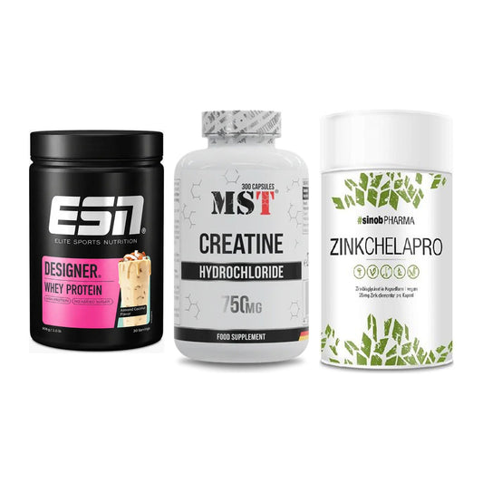 Einsteiger-Set: ESN Designer + MST Creatine HCL + Sinob Zink – alle enthaltenen Artikel