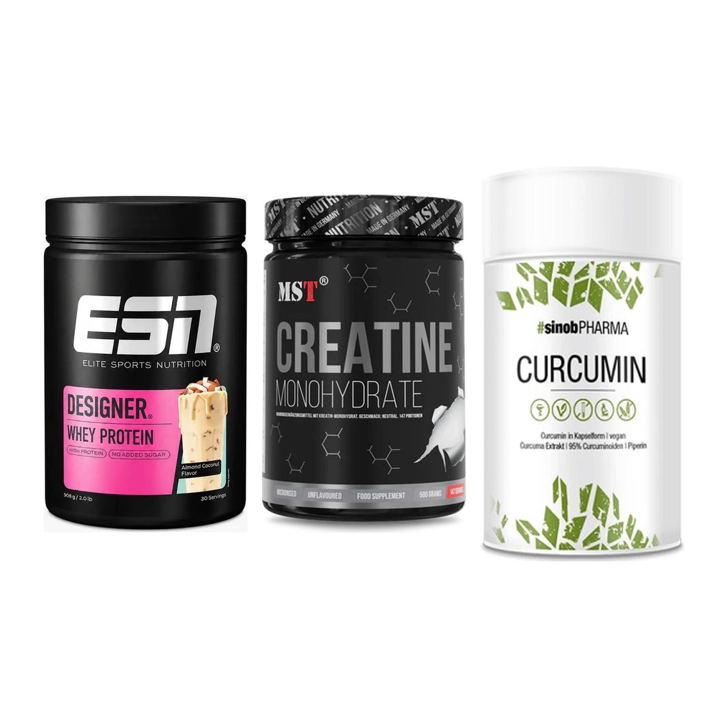 Einsteiger-Set: ESN Designer + MST Creatin + Sinob Curcumin – alle enthaltenen Artikel