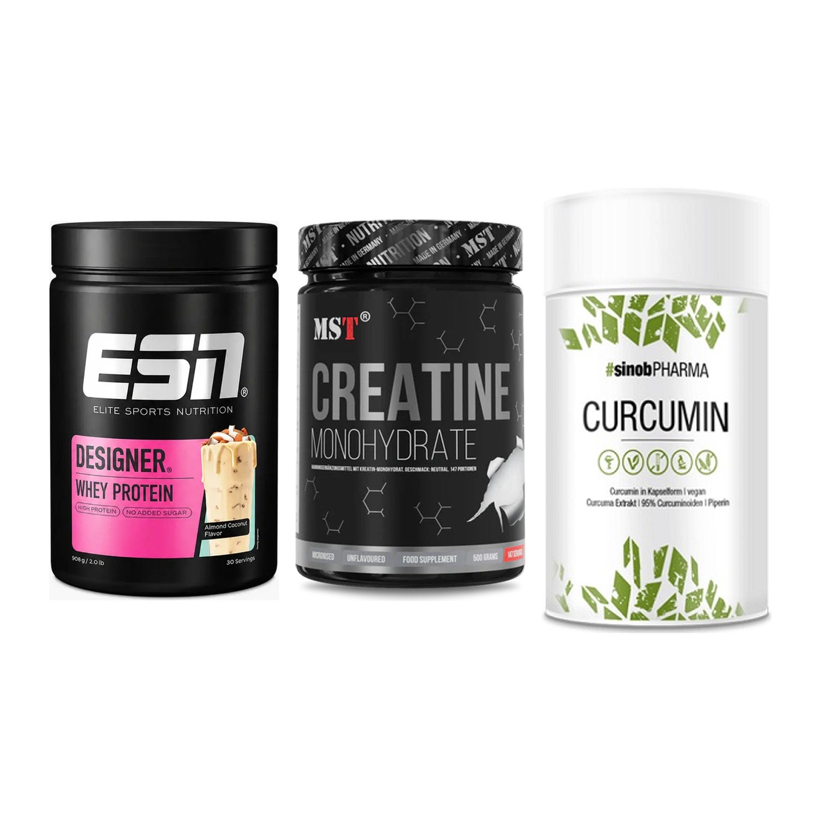 Einsteiger-Set: ESN Designer + MST Creatin + Sinob Curcumin – alle enthaltenen Artikel