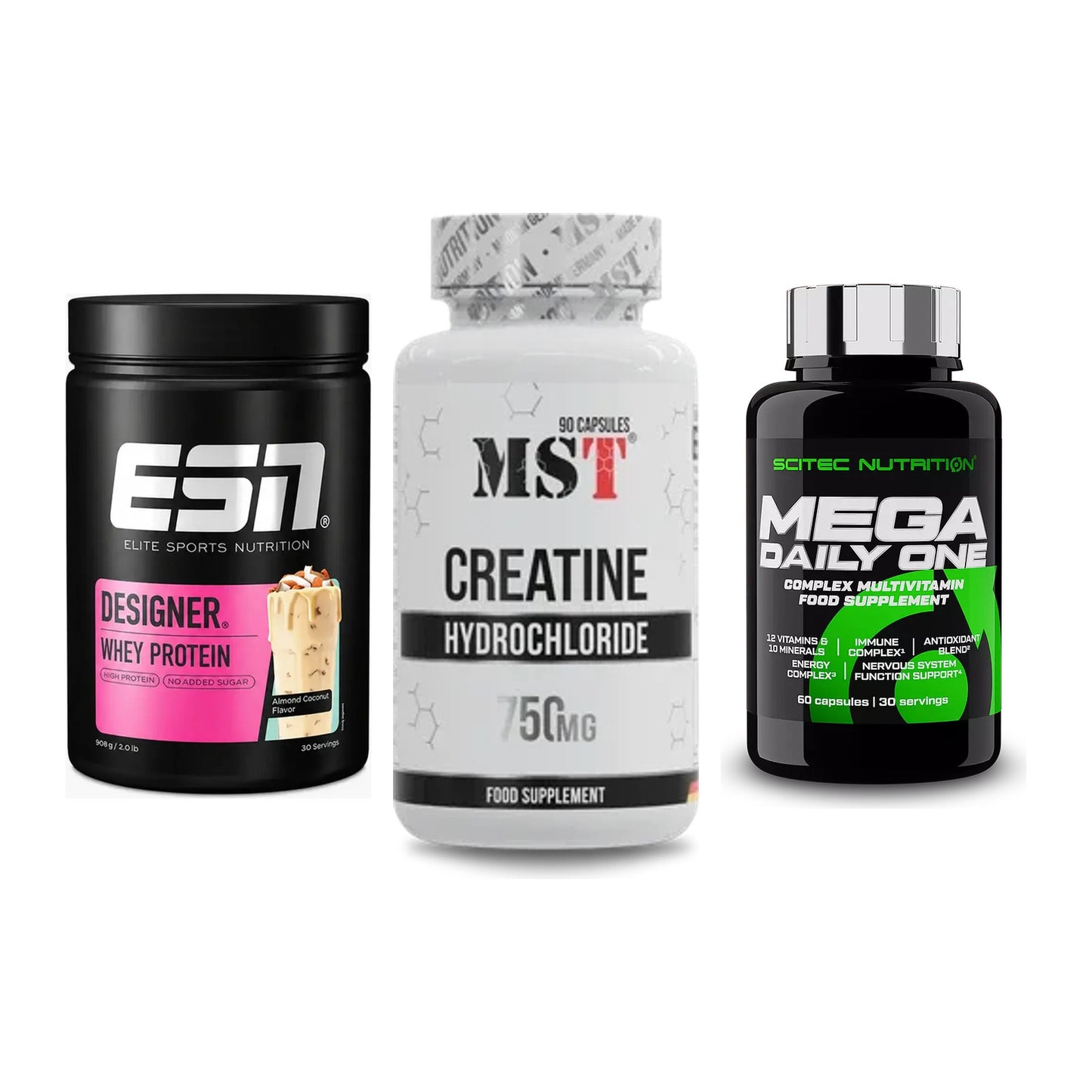 Einsteiger-Set: ESN Designer + MST Creatin HCL + Scitec Mega – alle enthaltenen Artikel