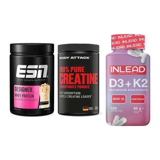 Einsteiger-Set: ESN Designer + Body Attack 100% + INLEAD Vitamin – alle enthaltenen Artikel