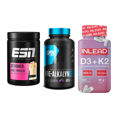 Einsteiger-Set: ESN Designer + EFX Kre-Alkalyn + INLEAD Vitamin – alle enthaltenen Artikel