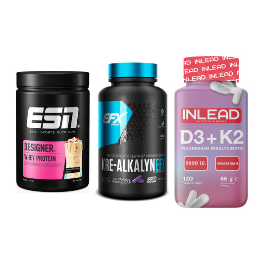 Einsteiger-Set: ESN Designer + EFX Kre-Alkalyn + INLEAD Vitamin – alle enthaltenen Artikel