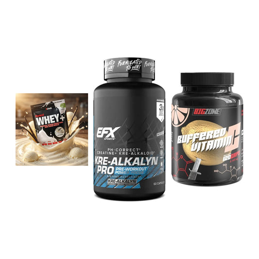 Einsteiger-Set: Sinob Honest + EFX Kre-Alkalyn + Big Zone Buffere – alle enthaltenen Artikel