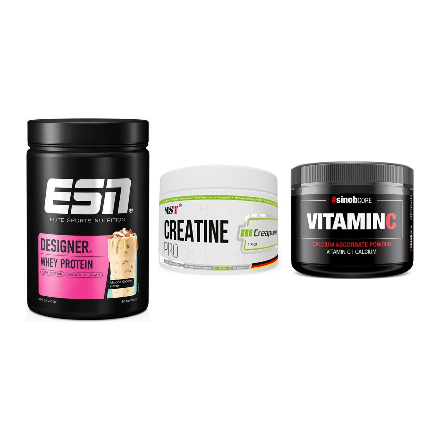 Einsteiger-Set: ESN Designer + MST Creatin Pro + Sinob Vitamin C – alle enthaltenen Artikel