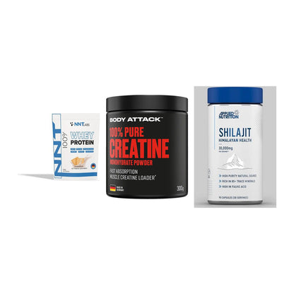 Einsteiger-Set: NNT Whey + Body Attack 100% + Applied Nutritio – alle enthaltenen Artikel
