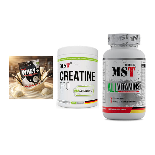 Einsteiger-Set: Sinob Honest + MST Creatin Pro + MST All Vitamins – alle enthaltenen Artikel