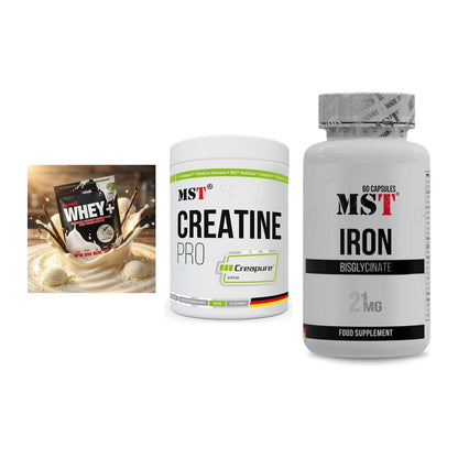 Einsteiger-Set: Sinob Honest + MST Creatin Pro + MST Iron Bisglyc – alle enthaltenen Artikel