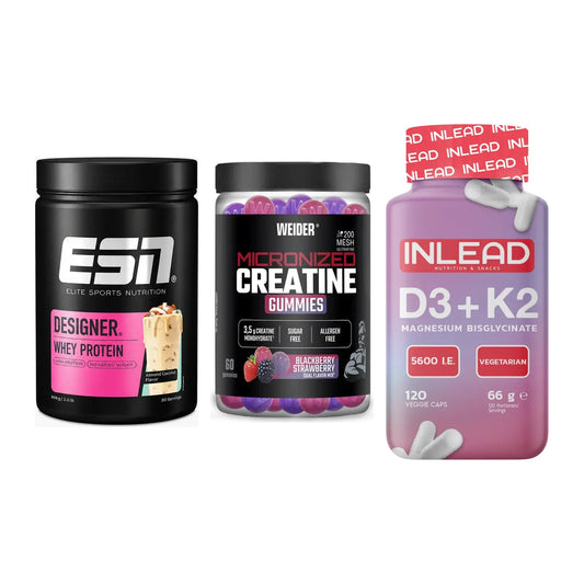 Einsteiger-Set: ESN Designer + Weider Micronize + INLEAD Vitamin – alle enthaltenen Artikel