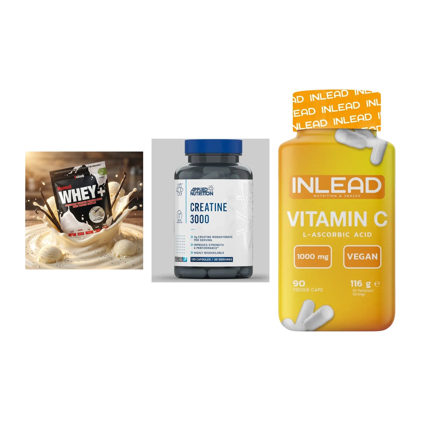 Einsteiger-Set: Sinob Honest + Applied Nutritio + INLEAD Vitamin C – alle enthaltenen Artikel
