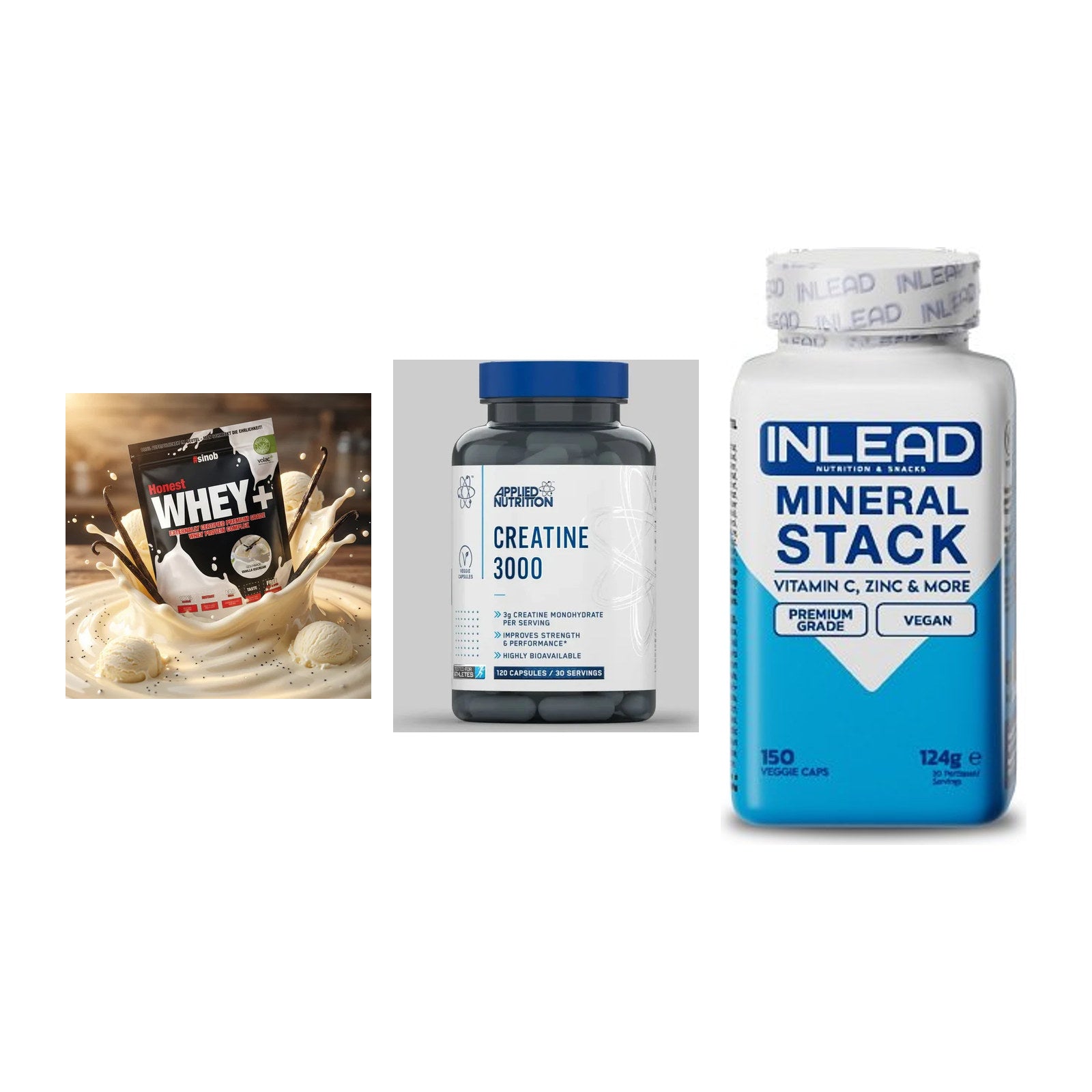 Einsteiger-Set: Sinob Honest + Applied Nutritio + INLEAD Mineral – alle enthaltenen Artikel