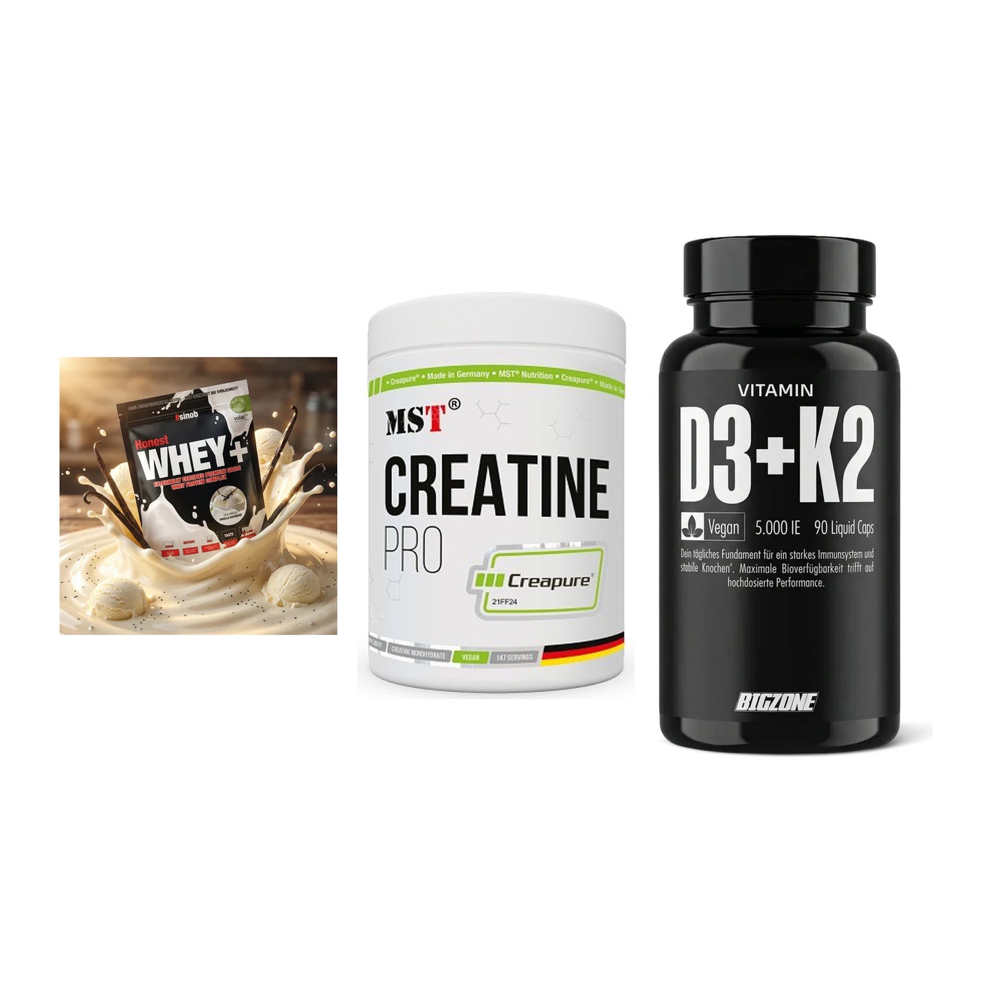 Einsteiger-Set: Sinob Honest + MST Creatin Pro + Big Zone Vitamin – alle enthaltenen Artikel