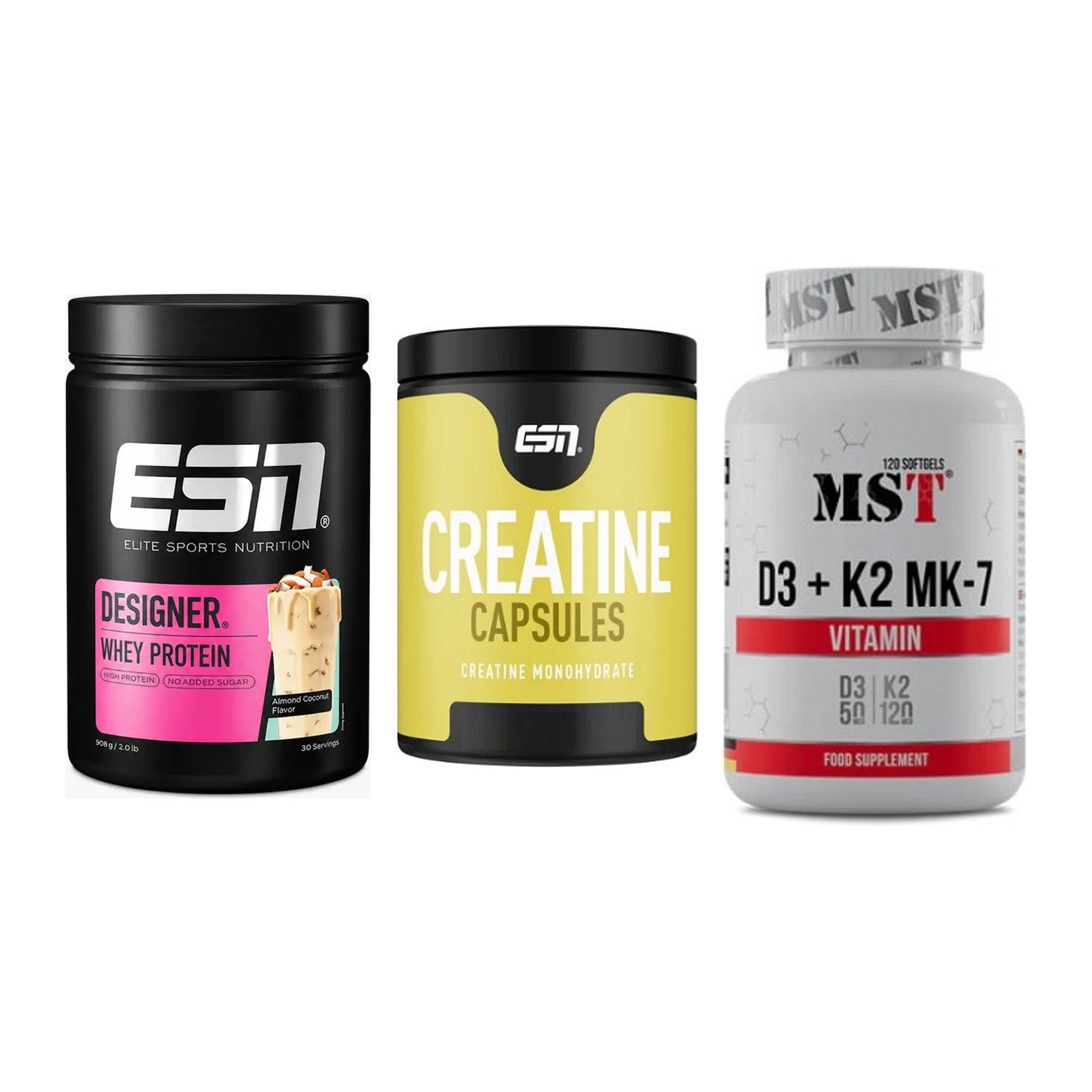 Einsteiger-Set: ESN Designer + ESN Ultrapure + MST Vitamin D3 – alle enthaltenen Artikel