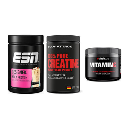 Einsteiger-Set: ESN Designer + Body Attack 100% + Sinob Vitamin C – alle enthaltenen Artikel