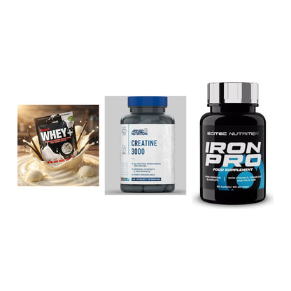 Einsteiger-Set: Sinob Honest + Applied Nutritio + Scitec Iron Pro – alle enthaltenen Artikel