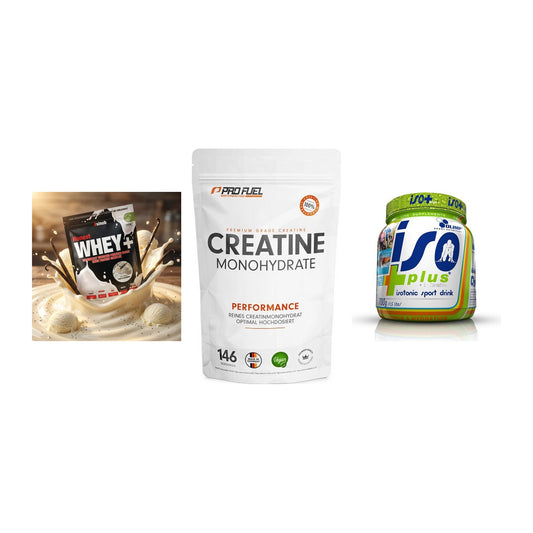 Einsteiger-Set: Sinob Honest + ProFuel Creatine + Olimp Iso Plus – alle enthaltenen Artikel