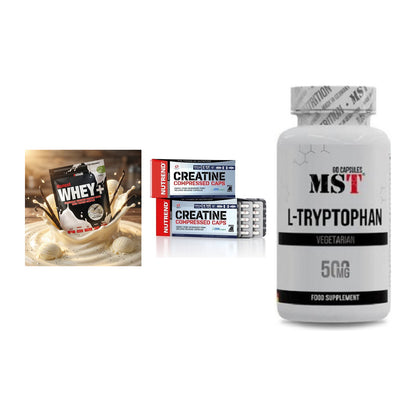 Einsteiger-Set: Sinob Honest + Nutrend Creatine + MST Tryptophan – alle enthaltenen Artikel