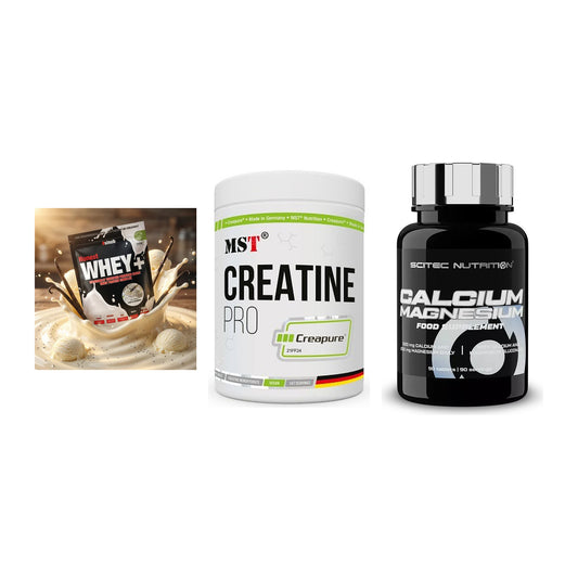 Einsteiger-Set: Sinob Honest + MST Creatin Pro + Scitec Calcium – alle enthaltenen Artikel