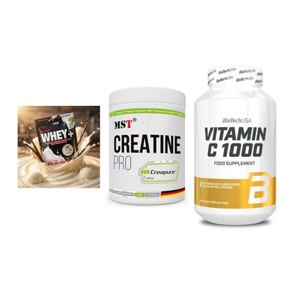 Einsteiger-Set: Sinob Honest + MST Creatin Pro + BioTech Vitamin – alle enthaltenen Artikel