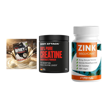 Einsteiger-Set: Sinob Honest + Body Attack 100% + ProFuel Zink – alle enthaltenen Artikel