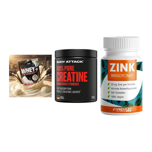 Einsteiger-Set: Sinob Honest + Body Attack 100% + ProFuel Zink – alle enthaltenen Artikel