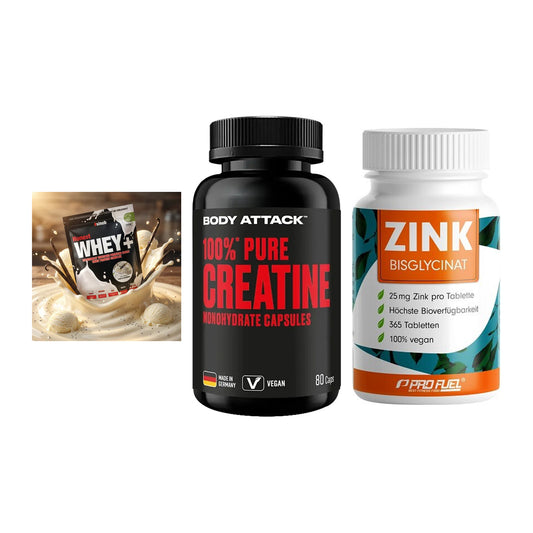 Einsteiger-Set: Sinob Honest + Body Attack 100% + ProFuel Zink – alle enthaltenen Artikel