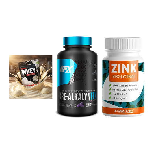 Einsteiger-Set: Sinob Honest + EFX Kre-Alkalyn + ProFuel Zink – alle enthaltenen Artikel