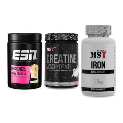 Einsteiger-Set: ESN Designer + MST Creatin + MST Iron Bisglyc – alle enthaltenen Artikel