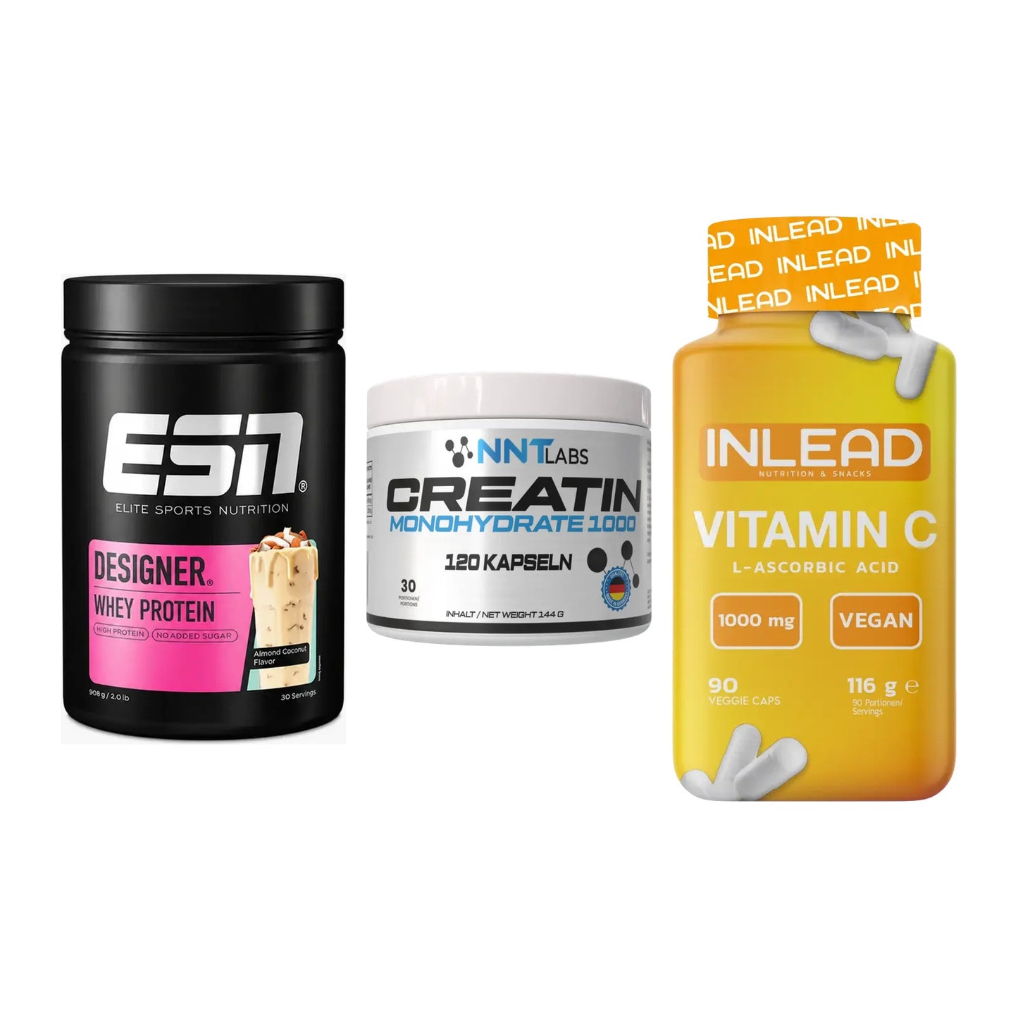 Einsteiger-Set: ESN Designer + NNT Creatin 1000 + INLEAD Vitamin C – alle enthaltenen Artikel