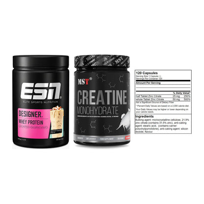 Einsteiger-Set: ESN Designer + MST Creatin + GN Zinc Citrate – alle enthaltenen Artikel