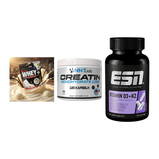 Einsteiger-Set: Sinob Honest + NNT Creatin 1000 + ESN Vitamin D3 – alle enthaltenen Artikel