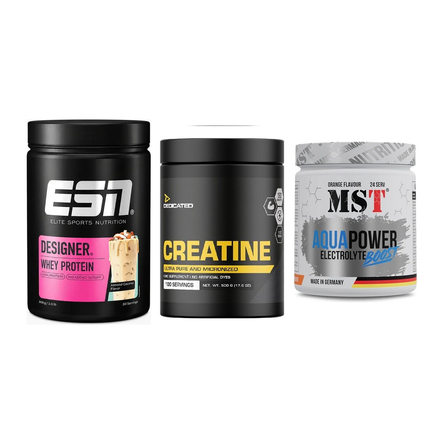 Einsteiger-Set: ESN Designer + Dedicated + MST Aqua Power – alle enthaltenen Artikel