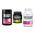 Einsteiger-Set: ESN Designer + BioTech Creatine + BioTech Multivit – alle enthaltenen Artikel