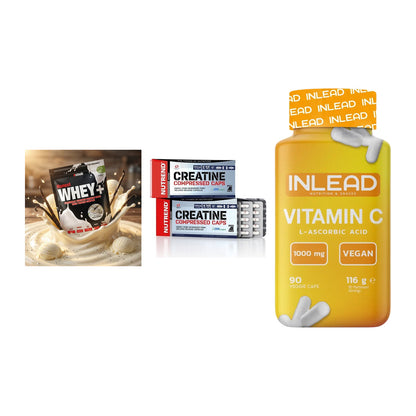 Einsteiger-Set: Sinob Honest + Nutrend Creatine + INLEAD Vitamin C – alle enthaltenen Artikel