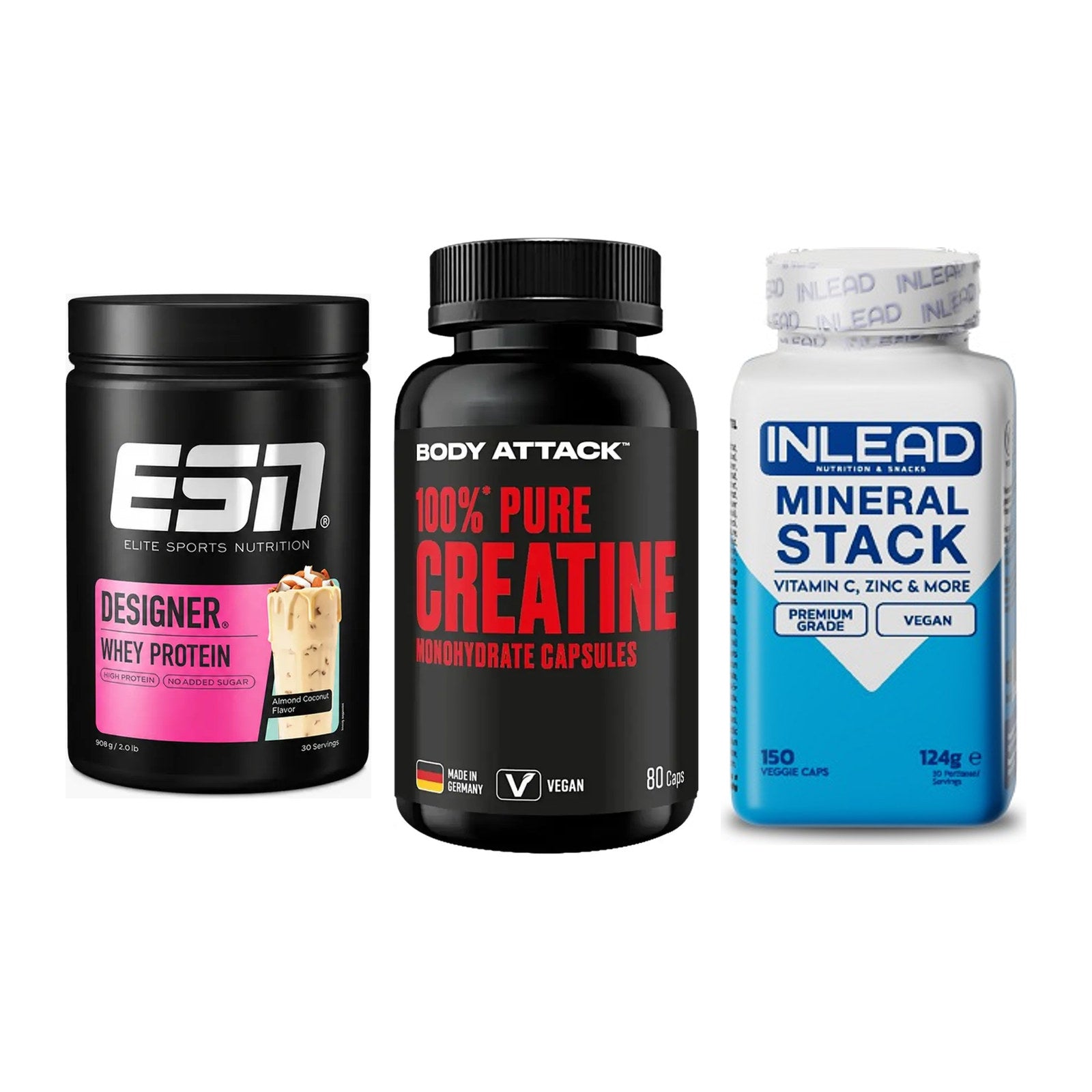 Einsteiger-Set: ESN Designer + Body Attack 100% + INLEAD Mineral – alle enthaltenen Artikel