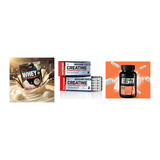 Einsteiger-Set: Sinob Honest + Nutrend Creatine + ESN Zinc – alle enthaltenen Artikel