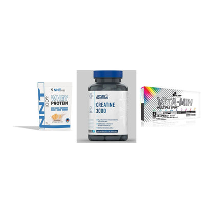 Einsteiger-Set: NNT Whey + Applied Nutritio + Olimp Vita-Min – alle enthaltenen Artikel