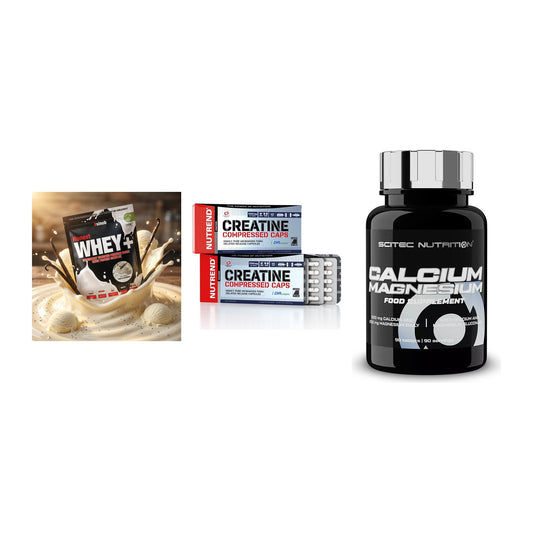 Einsteiger-Set: Sinob Honest + Nutrend Creatine + Scitec Calcium – alle enthaltenen Artikel