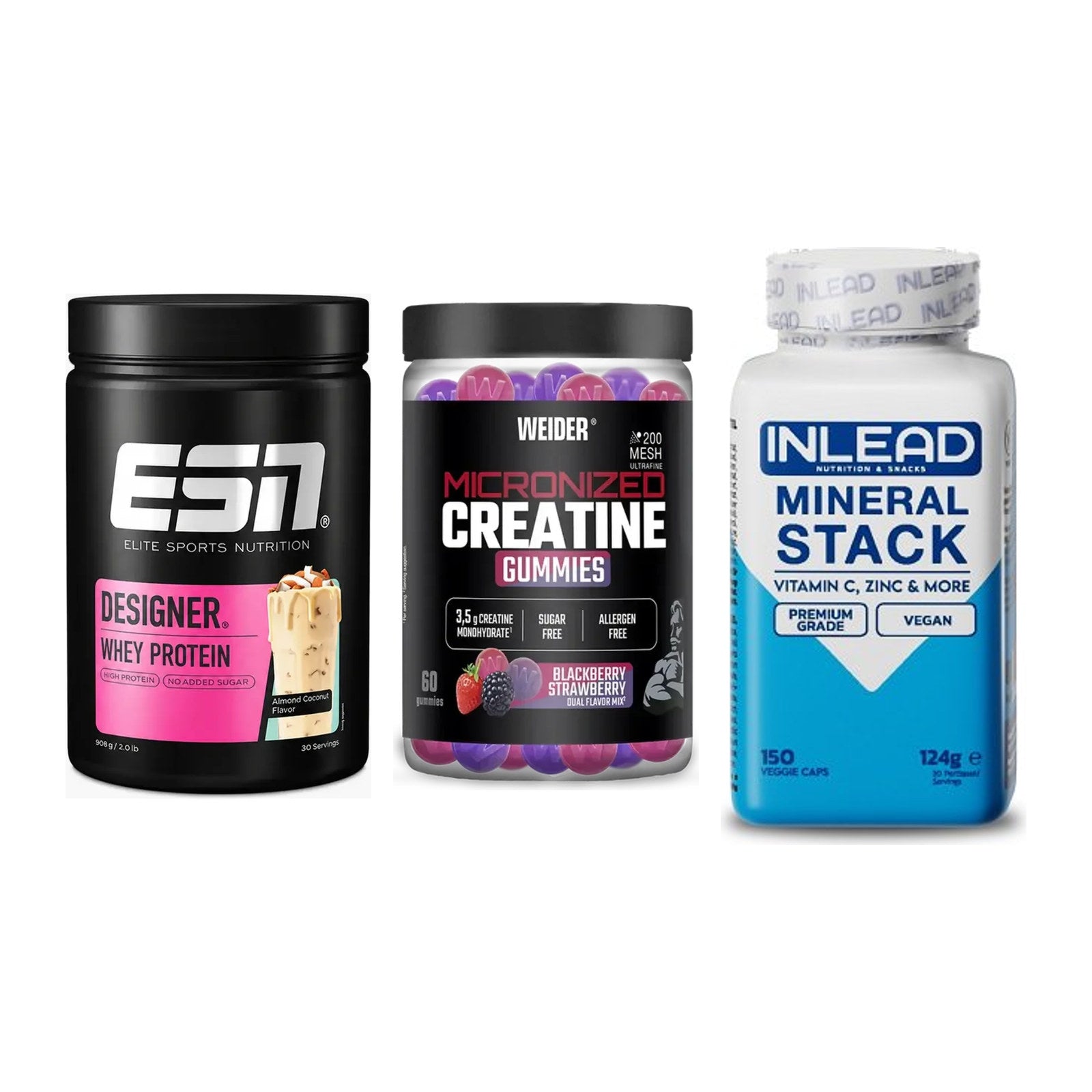 Einsteiger-Set: ESN Designer + Weider Micronize + INLEAD Mineral – alle enthaltenen Artikel
