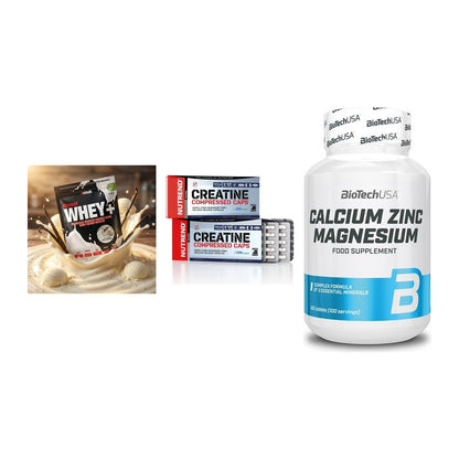 Einsteiger-Set: Sinob Honest + Nutrend Creatine + BioTech Calcium – alle enthaltenen Artikel